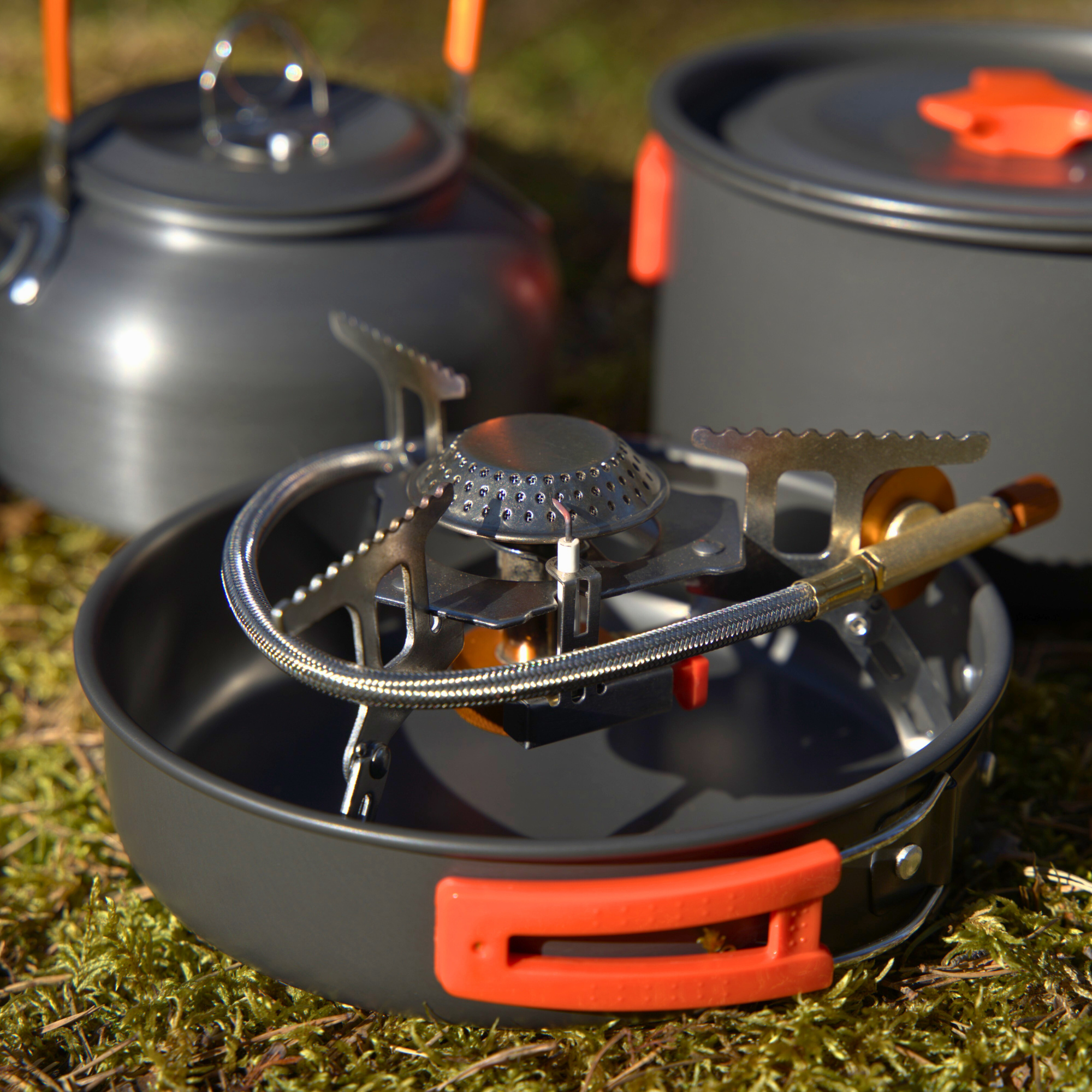 Stormkök 3 delar & Gasolbrännare - Allt du behöver för att laga mat utan el