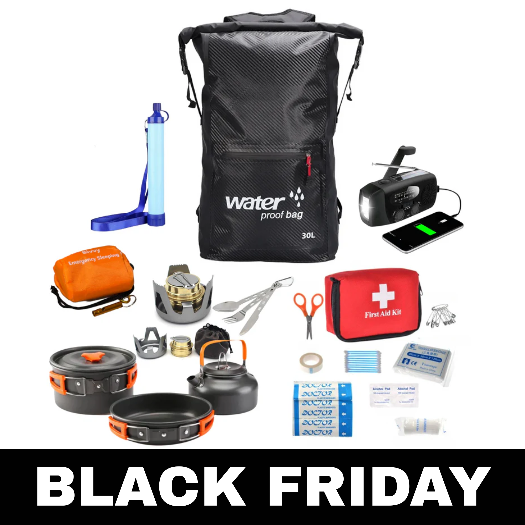 Bug Out Bag - Komplett Beredskapsväska