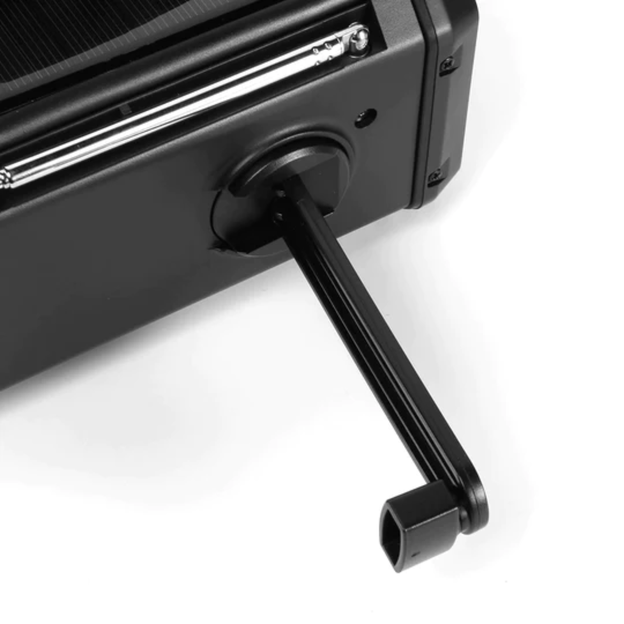 Nödradio Pro - 10,000mAh inbyggd Powerbank, Kompass, Ficklampa och Solceller