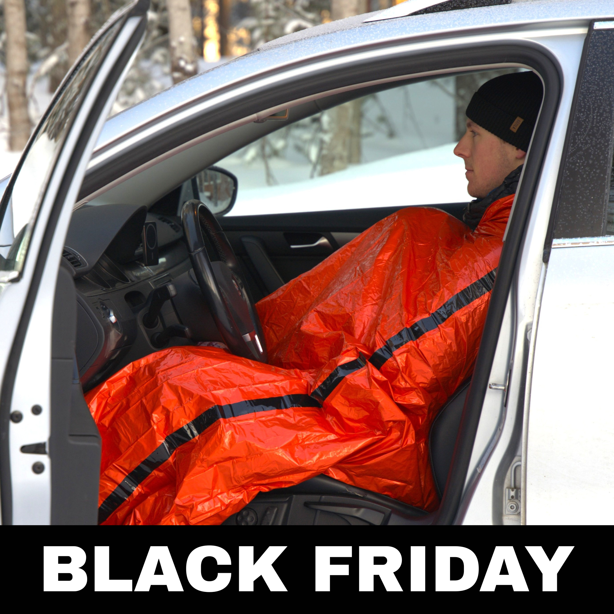 Bivy Bag - Kompakt nödsovsäck + Visselpipa 120dB